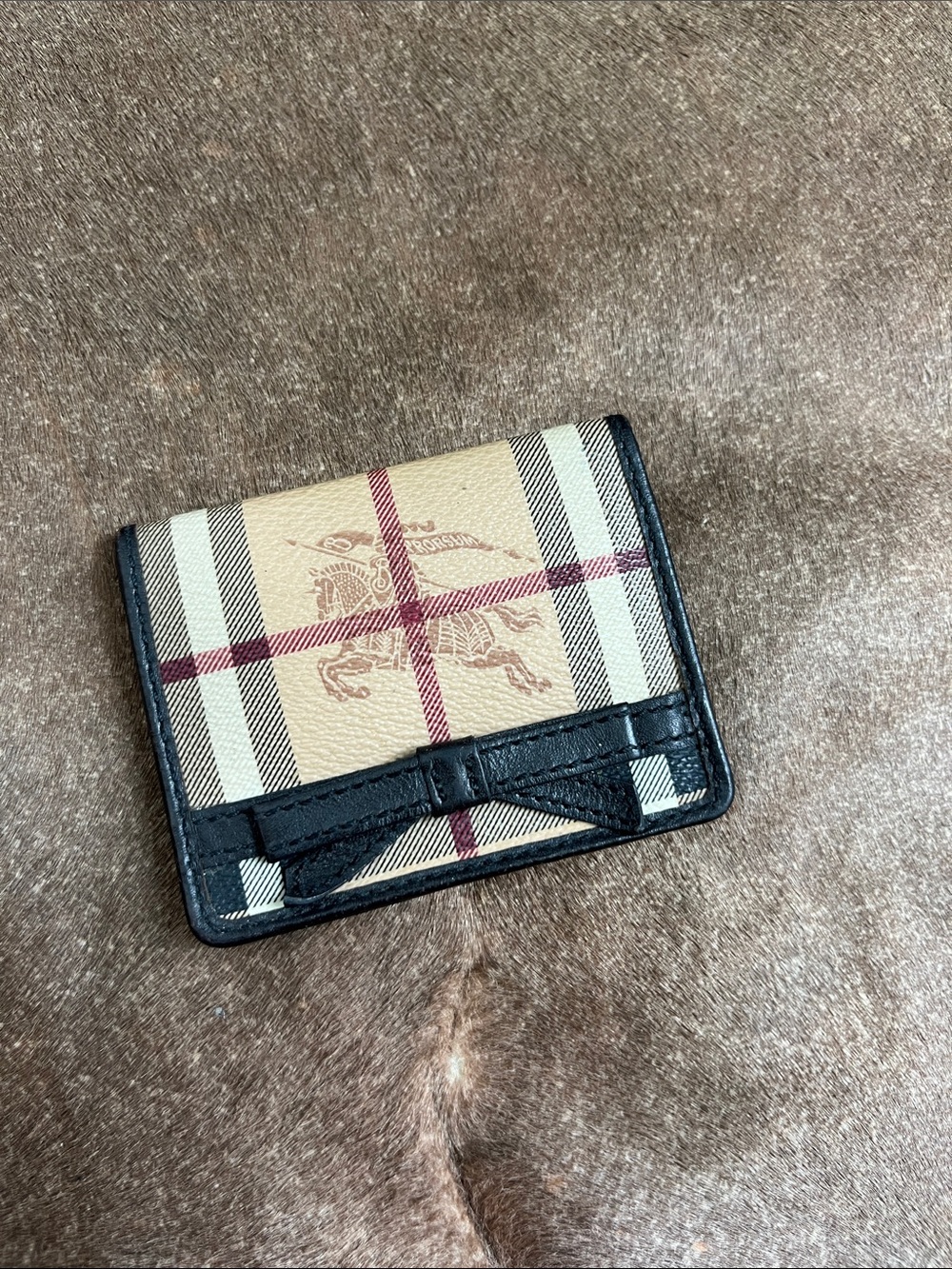 VTG Burberry Fold Wallet Card Case
